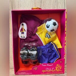 Our Generation 18-inch Doll Soccer Uniform